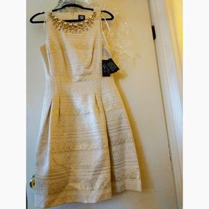 NWT!! Vince Camuto Jacquard Fit & Flare Dress